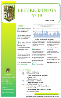 Lettre n°15 - informations techniques sur le palissage de CEP Consulting
