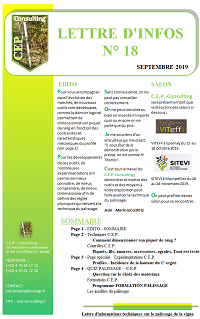 Lettre n°18 - informations techniques sur le palissage de CEP Consulting